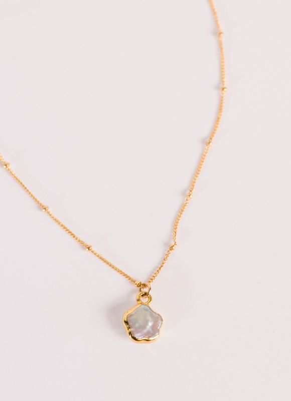 Able™ Pearl Flower Pendant Necklace