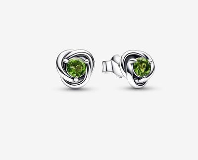 PANDORA™ August Birthstone Eternity Circle Stud Earrings Sterling Silver