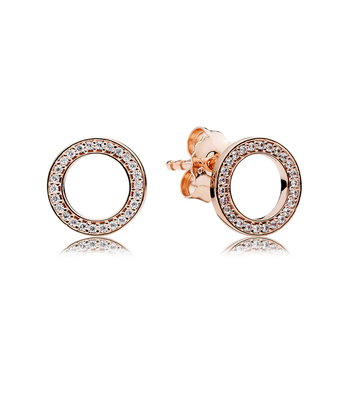 PANDORA™ Forever Pandora Rose Gold Earrings