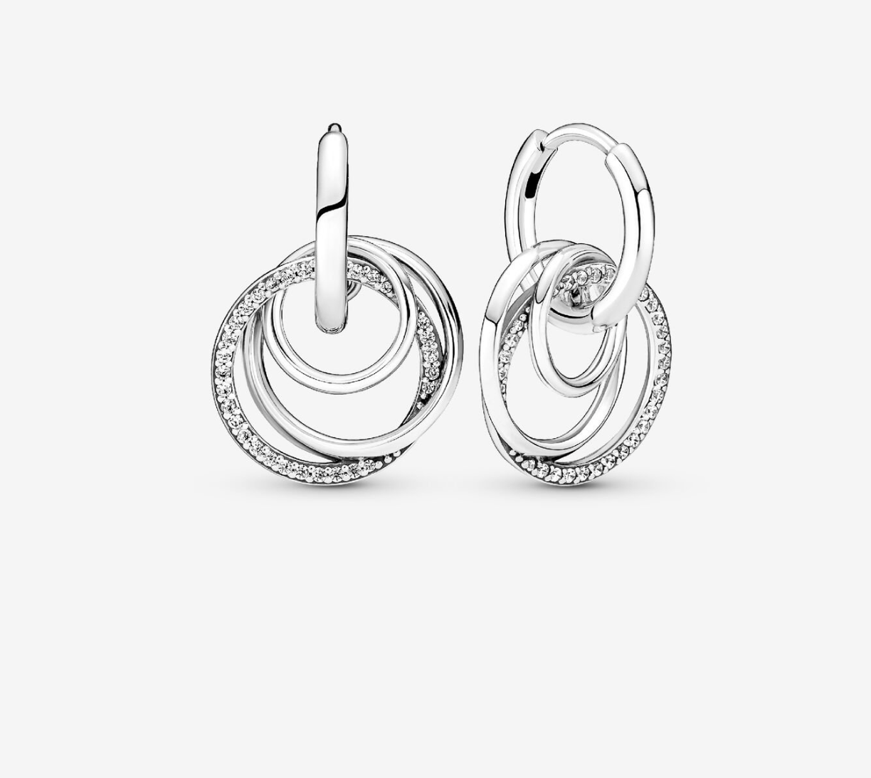 PANDORA™ Family Always Encircled Hoop Earrings Sterling Silver
