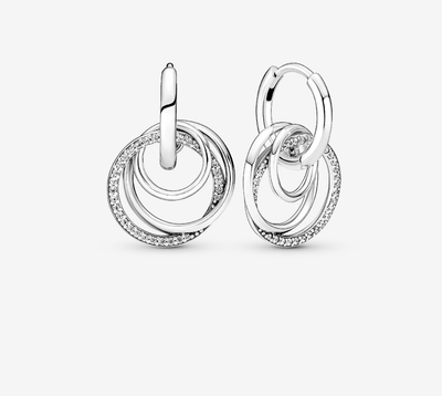 PANDORA™ Family Always Encircled Hoop Earrings Sterling Silver