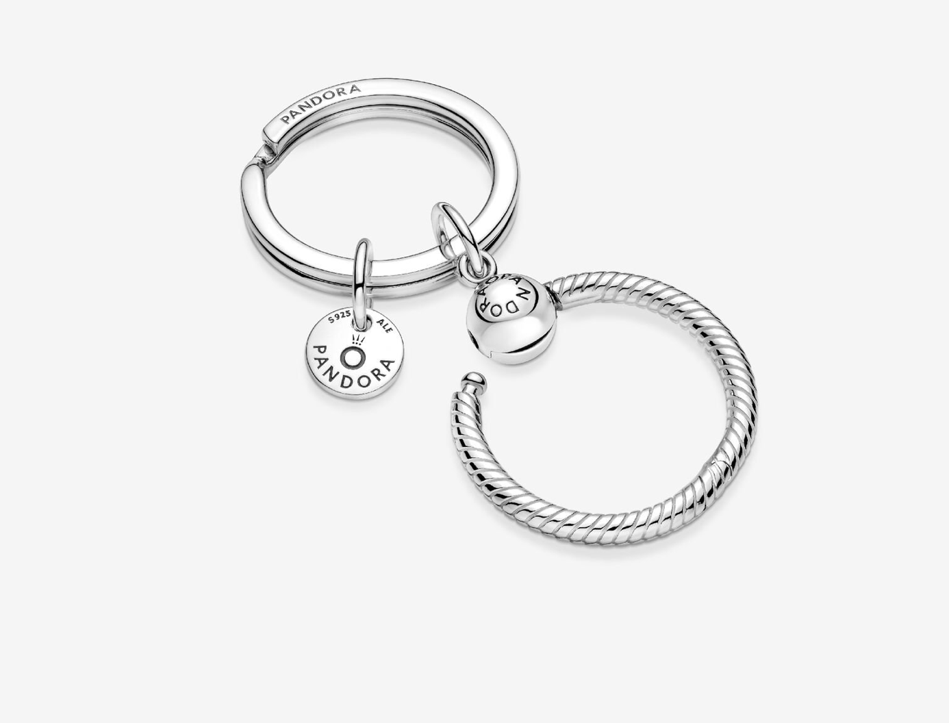 PANDORA™ Moments Charm Key Ring Sterling Silver