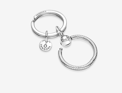 PANDORA™ Moments Charm Key Ring Sterling Silver