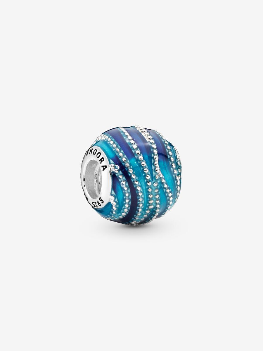 PANDORA™ Blue Wave Swirls Mixed Enamel Charm