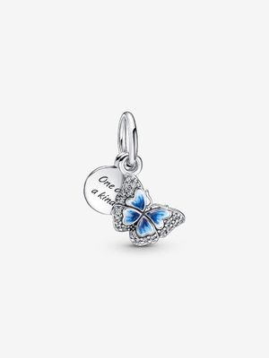 PANDORA™ Butterfly Sterling Silver Double Dangle Charm