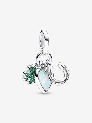 PANDORA™ Clover, Heart &amp; Horseshoe Dangle Charm