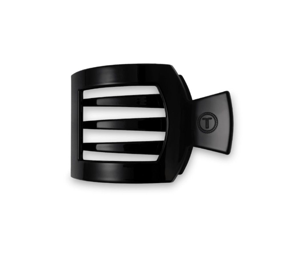 Teleties™ Flat Square Hair Clip | Jet Black, Size: Small