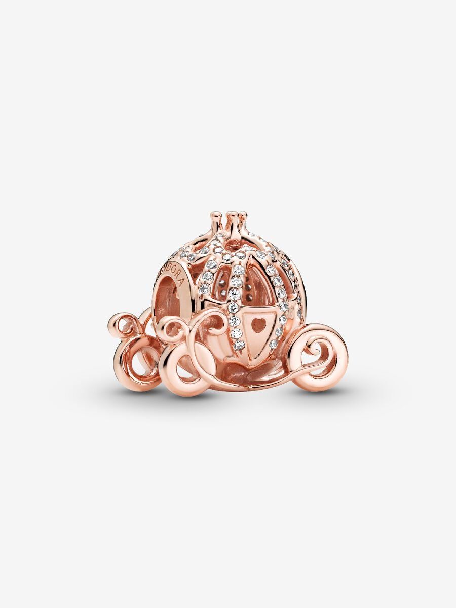 PANDORA™ Disney Cinderella Sparkling Carriage 14K Rose Gold Charm