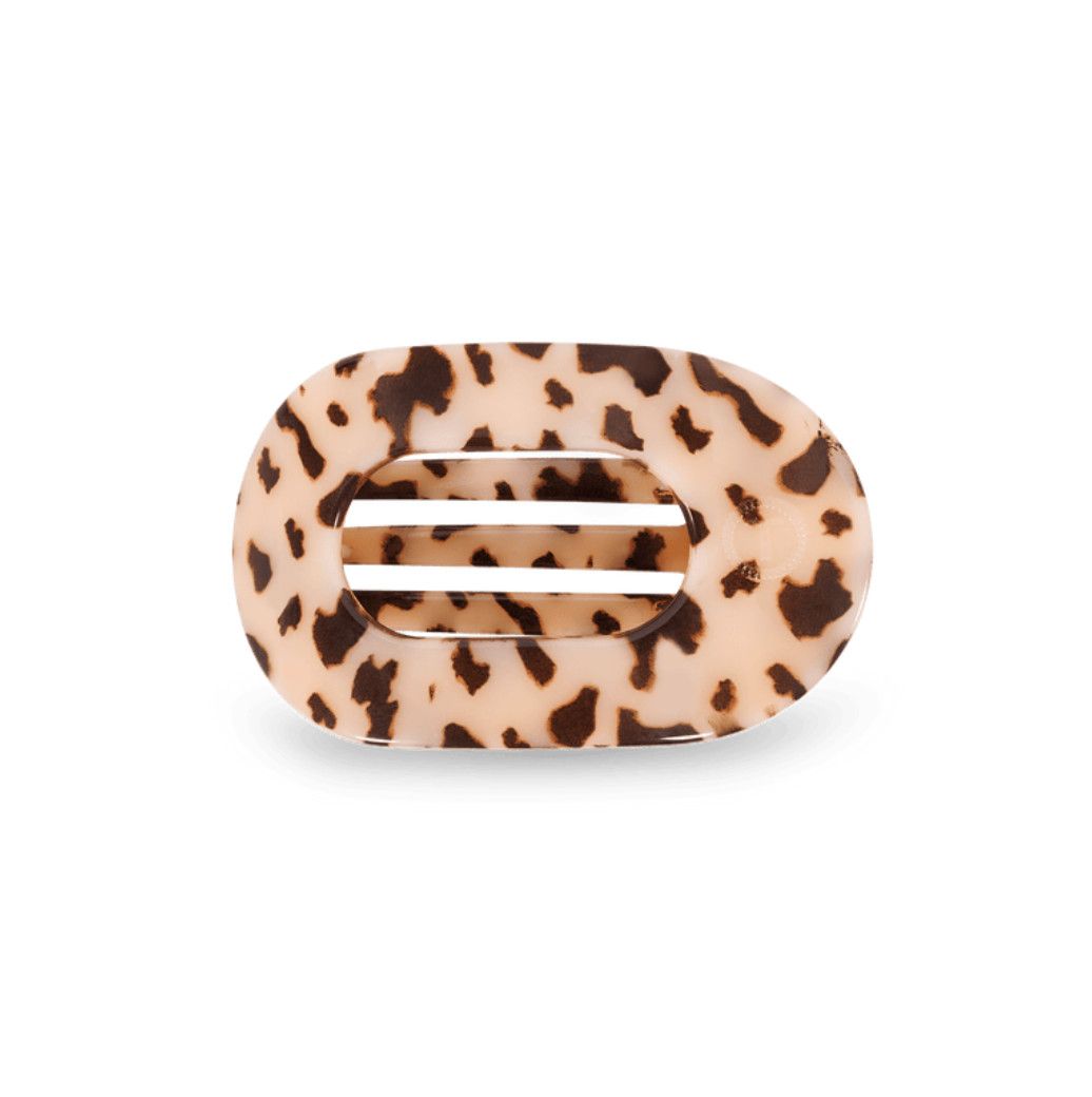 Teleties™ Flat Round Hair Clip | Blonde Tortoise, Size: Small