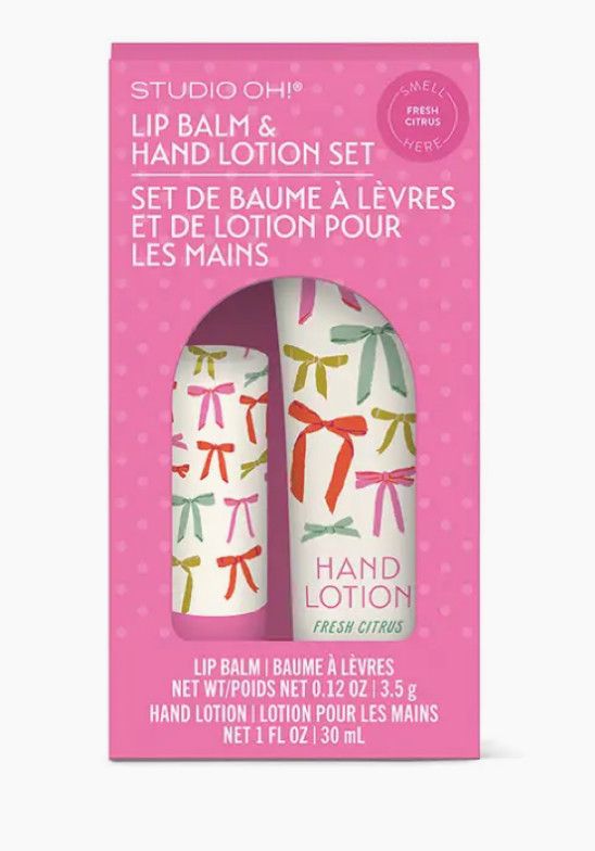 Put a Bow On It Lip Balm &amp; Hand Lotion Set