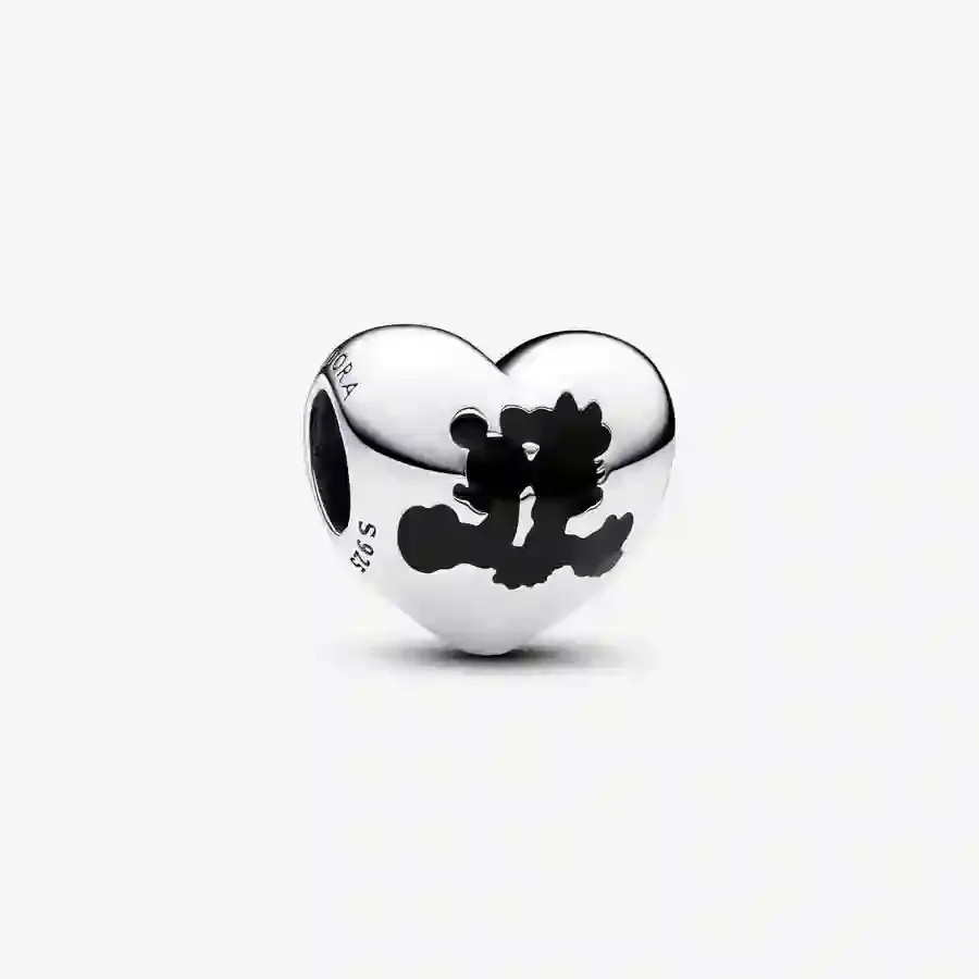 PANDORA™ Disney Mickey Mouse and Minnie Mouse Heart Charm