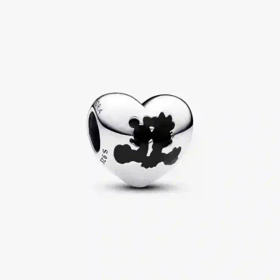 PANDORA™ Disney Mickey Mouse and Minnie Mouse Heart Charm