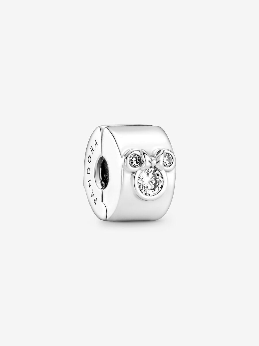 PANDORA™ Disney Minnie And Mickey Mouse Sterling Silver Clip Charm