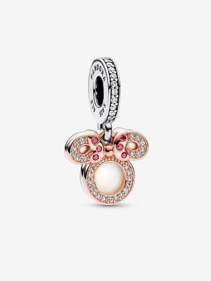 PANDORA™ Disney Minnie Mouse Mom Silhouette Double Dangle Charm