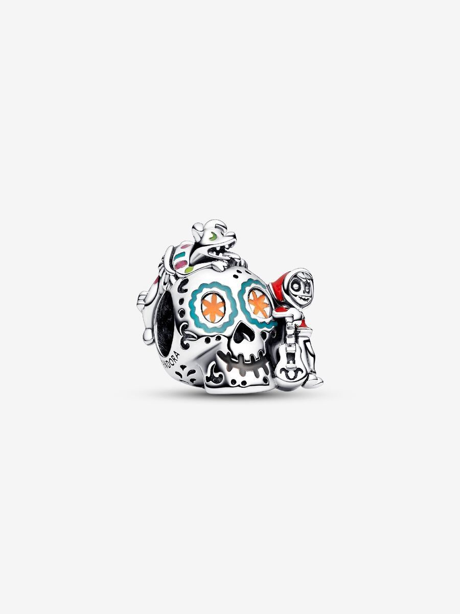 PANDORA™ Disney Pixar Coco Miguel &amp; Dante Skull Glow-in-the-Dark Charm