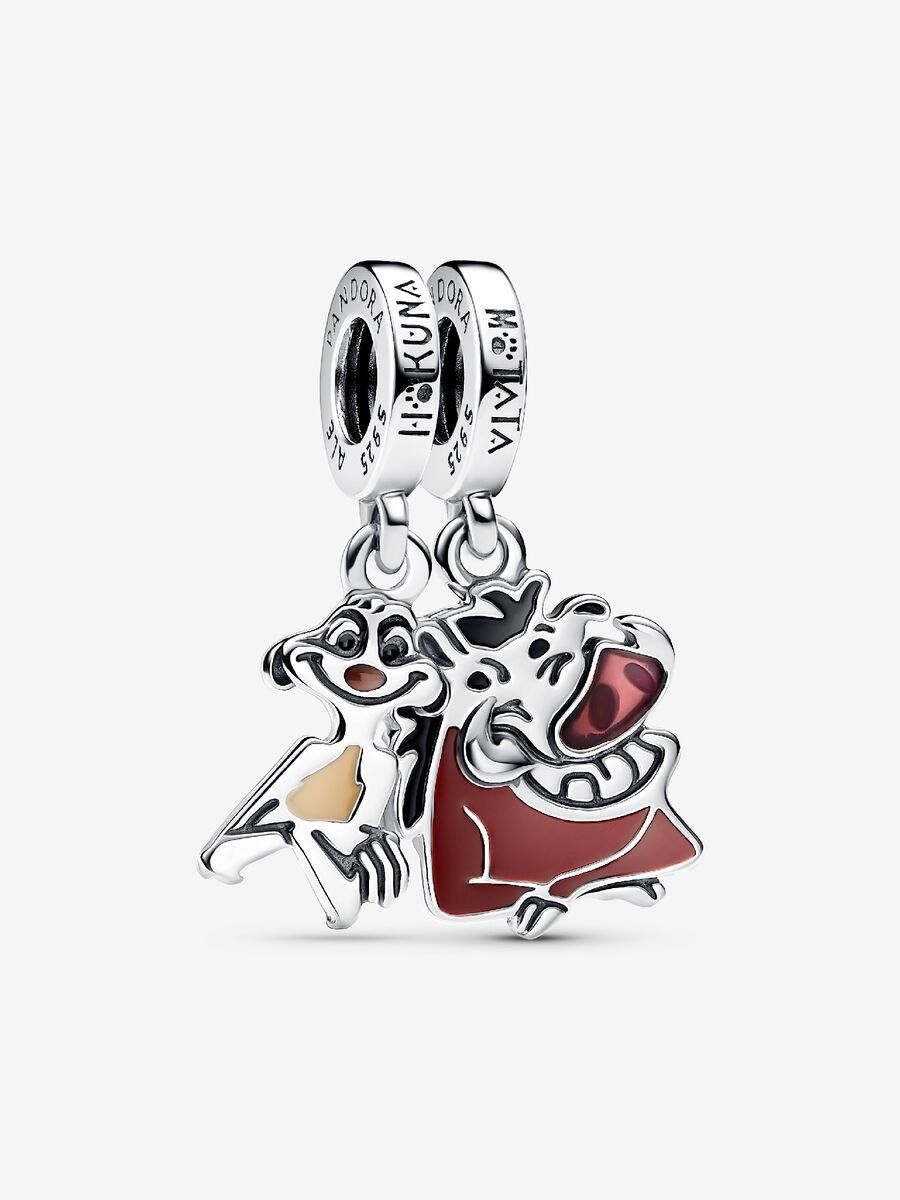PANDORA™ Disney The Lion King Timon &amp; Pumbaa 2-Piece Splittable Dangle Charm
