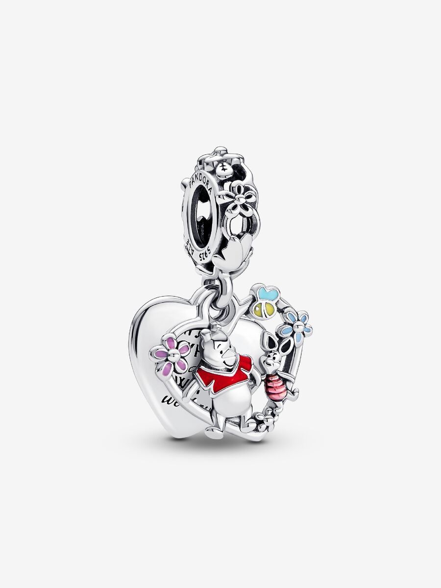 PANDORA™ Disney Winnie the Pooh &amp; Piglet Double Dangle Charm