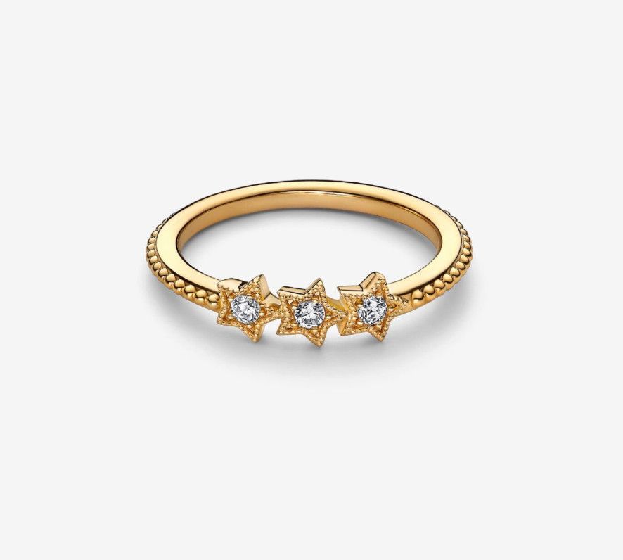 PANDORA™ Celestial Stars 14K Gold Plated Ring