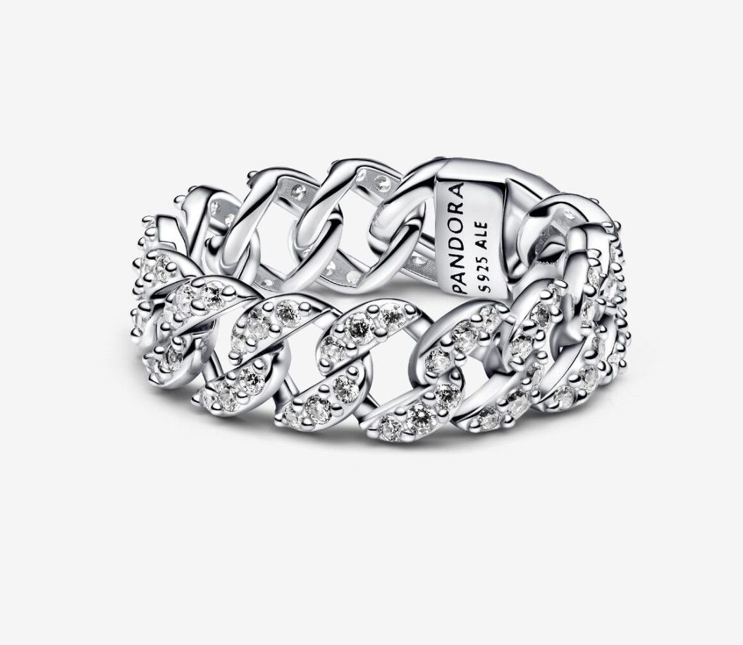 PANDORA™ Cuban Chain Silver Ring