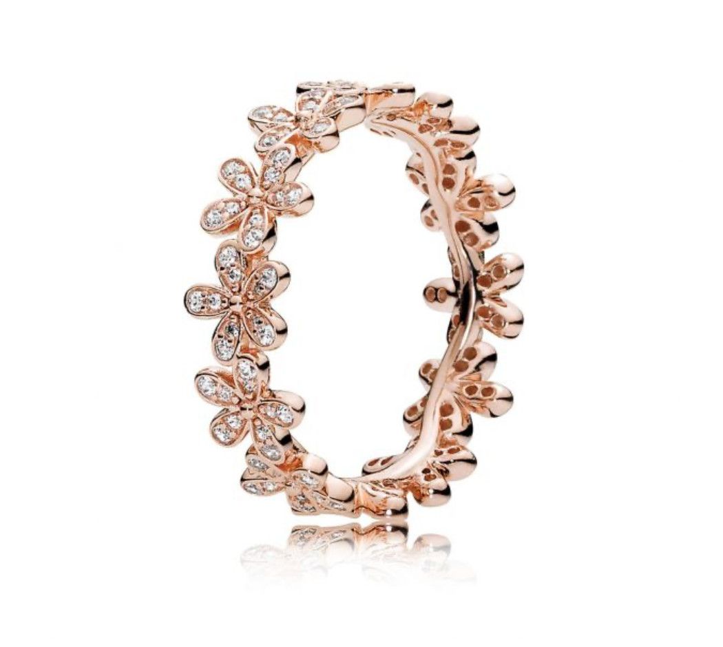 PANDORA™ Daisy Pandora Rose Gold Ring With Clear Cubic Zirconia