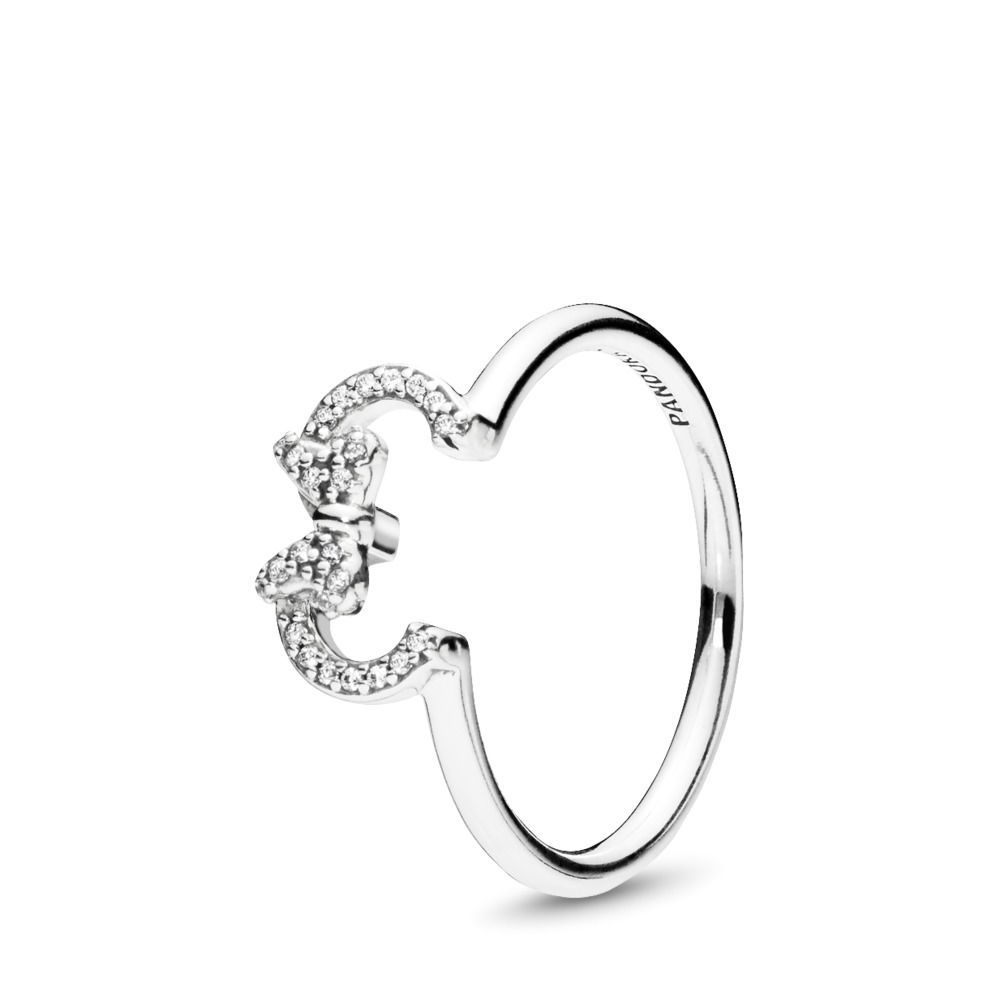 PANDORA™ Disney Minnie Silhouette CZ Ring Sterling Silver, Size: 48