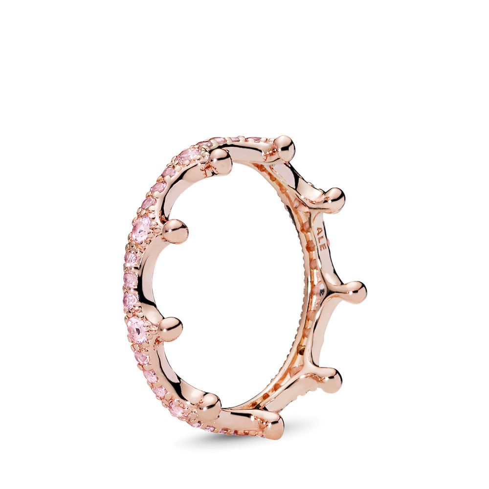 PANDORA™ Rose Gold Enchanted Crown, Size: 54