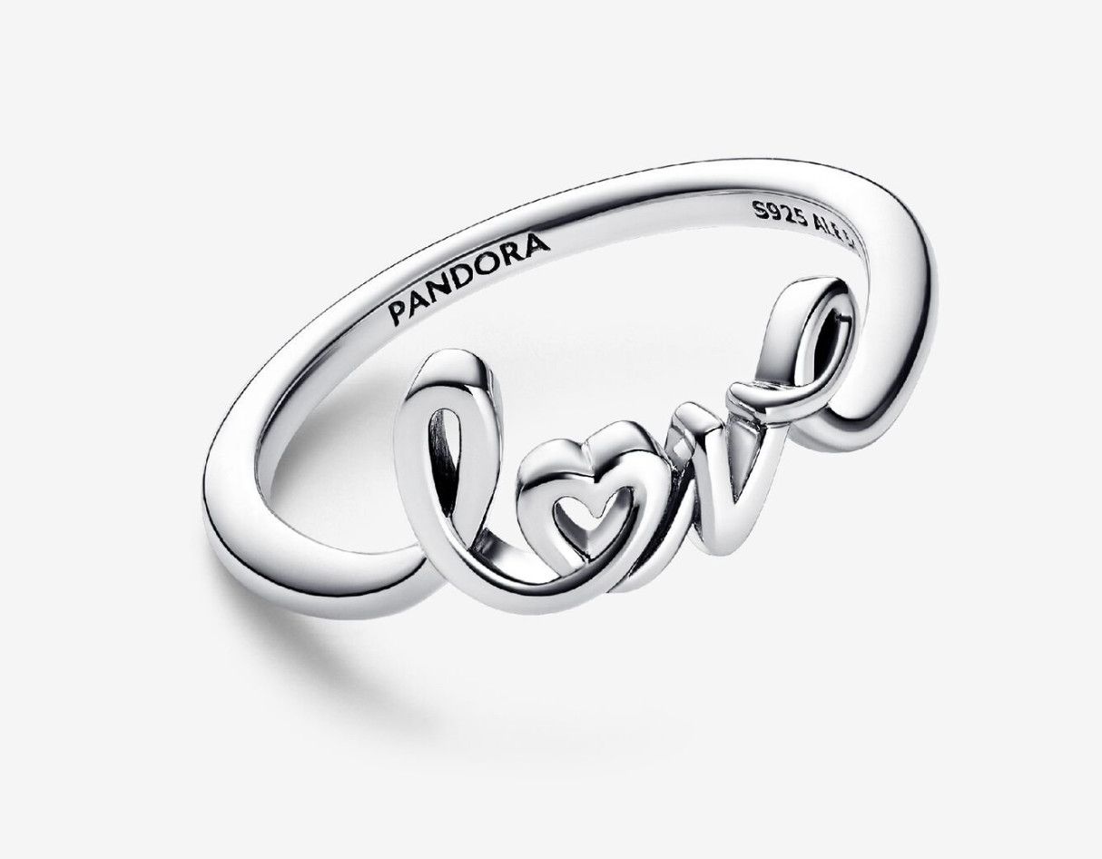 PANDORA™ Handwritten LOVE Sterling Silver Ring