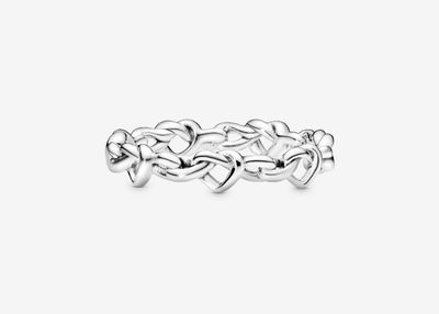 PANDORA™ Knotted Hearts Ring Sterling Silver
