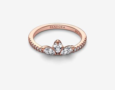 PANDORA™ Sparkling Herbarium Cluster Ring 14k Rose Gold Plating