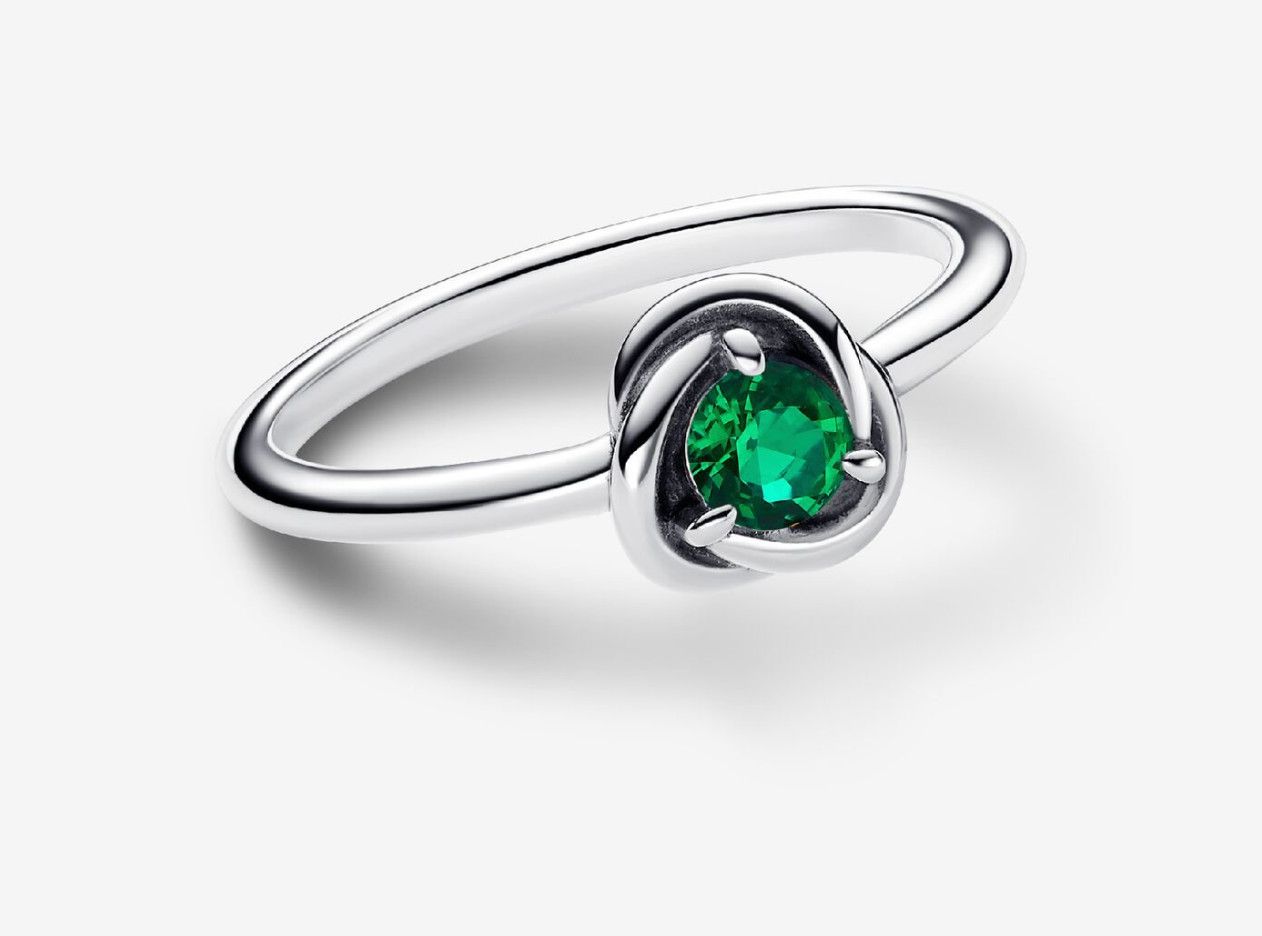 PANDORA™ May Birthstone Eternity Circle Ring Sterling Silver