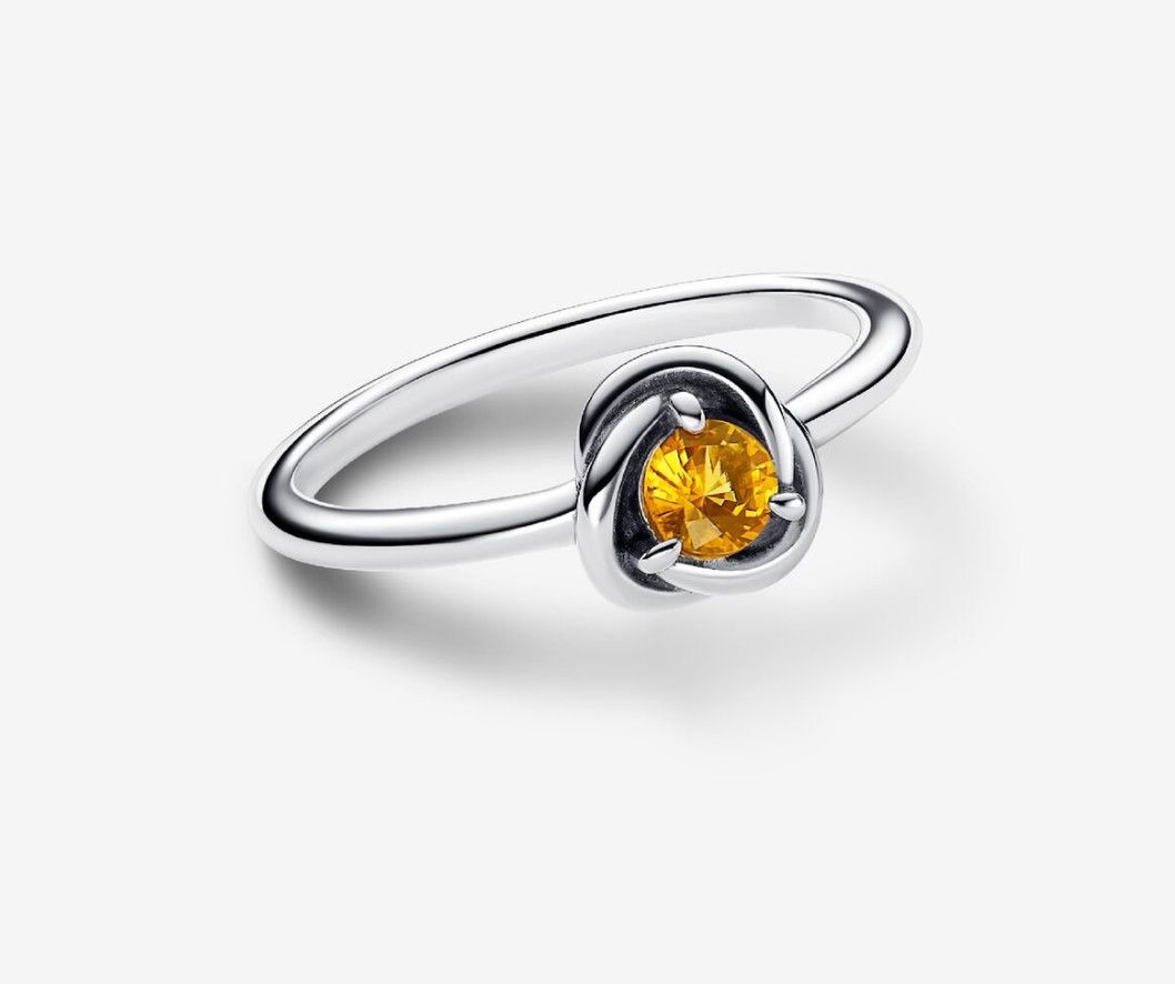 PANDORA™ November Honey Eternity Circle Ring Sterling Silver