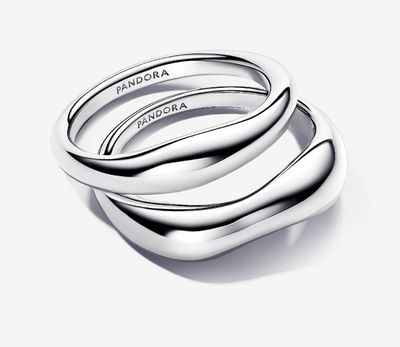 PANDORA™ Organically Shaped Stacking Rings Sterling Silver