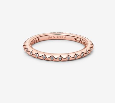 PANDORA™ ME Pyramids Ring 14k Rose Gold Plating