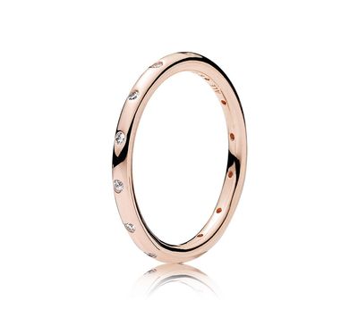 PANDORA™ Rose Gold Droplets Cubic Zirconia Ring