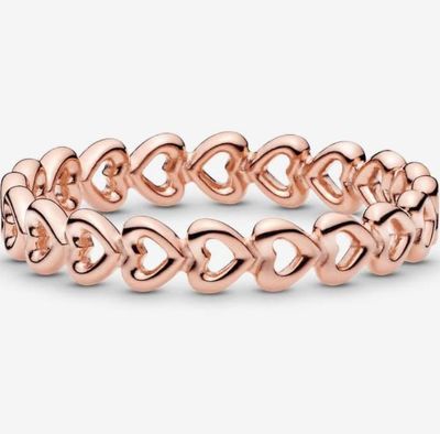 PANDORA™ 14K Rose Gold Linked Love Ring