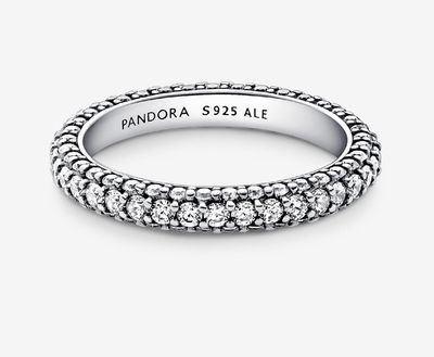 PANDORA™ Timeless Pavé Single-row Ring Sterling Silver