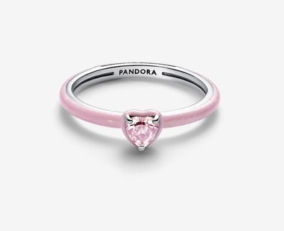 PANDORA™ Pink Chakra Heart Ring Sterling Silver