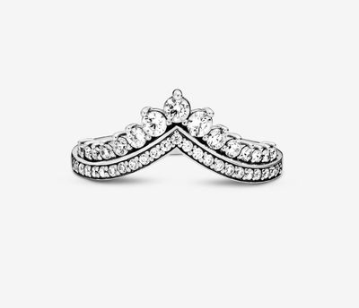 PANDORA™ Princess Wishbone Ring Sterling Silver