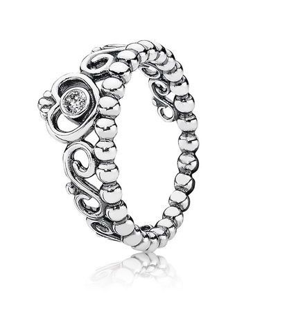 PANDORA™ Princess Tiara Crown Ring Sterling Silver, Size: 48