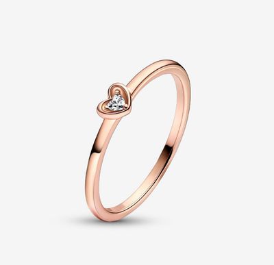 PANDORA™ Radiant Heart Ring 14k Rose Gold Plating