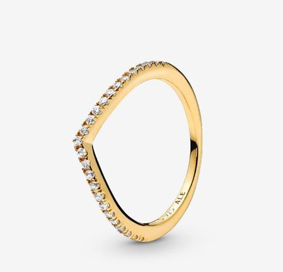 PANDORA™ Sparkling Wishbone Ring