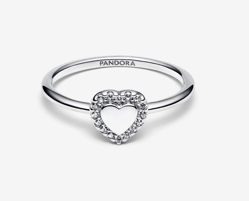 PANDORA™ Halo Heart Ring Sterling Silver
