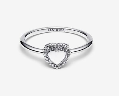 PANDORA™ Halo Heart Ring Sterling Silver