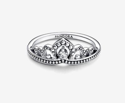 PANDORA™ Regal Beaded Tiara Ring Sterling Silver