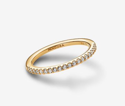PANDORA™ Sparkling Band Ring 14k Gold Plating