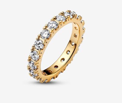PANDORA™ Sparkling Row Eternity Ring 14k Gold Plating