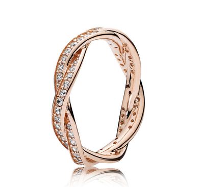PANDORA™ Rose Gold Twist of Fate Ring
