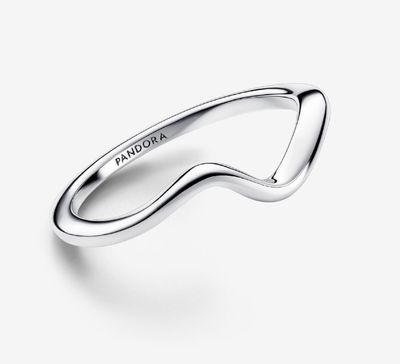 PANDORA™ Polished Wave Ring Sterling Silver