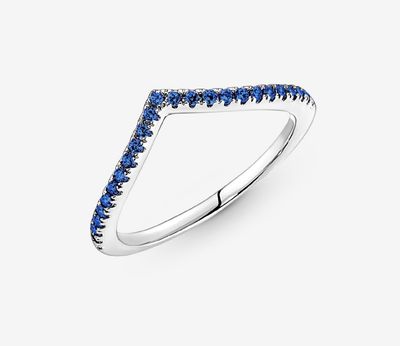 PANDORA™ Timeless Wish Sparkling Blue Ring Sterling Silver