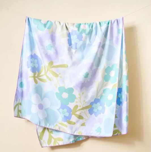 XL Quick Dry Beach Towel | Beyond Blooms Blue Green
